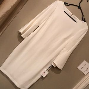 Calvin Klein Off White Bell Sleeved dress size 10